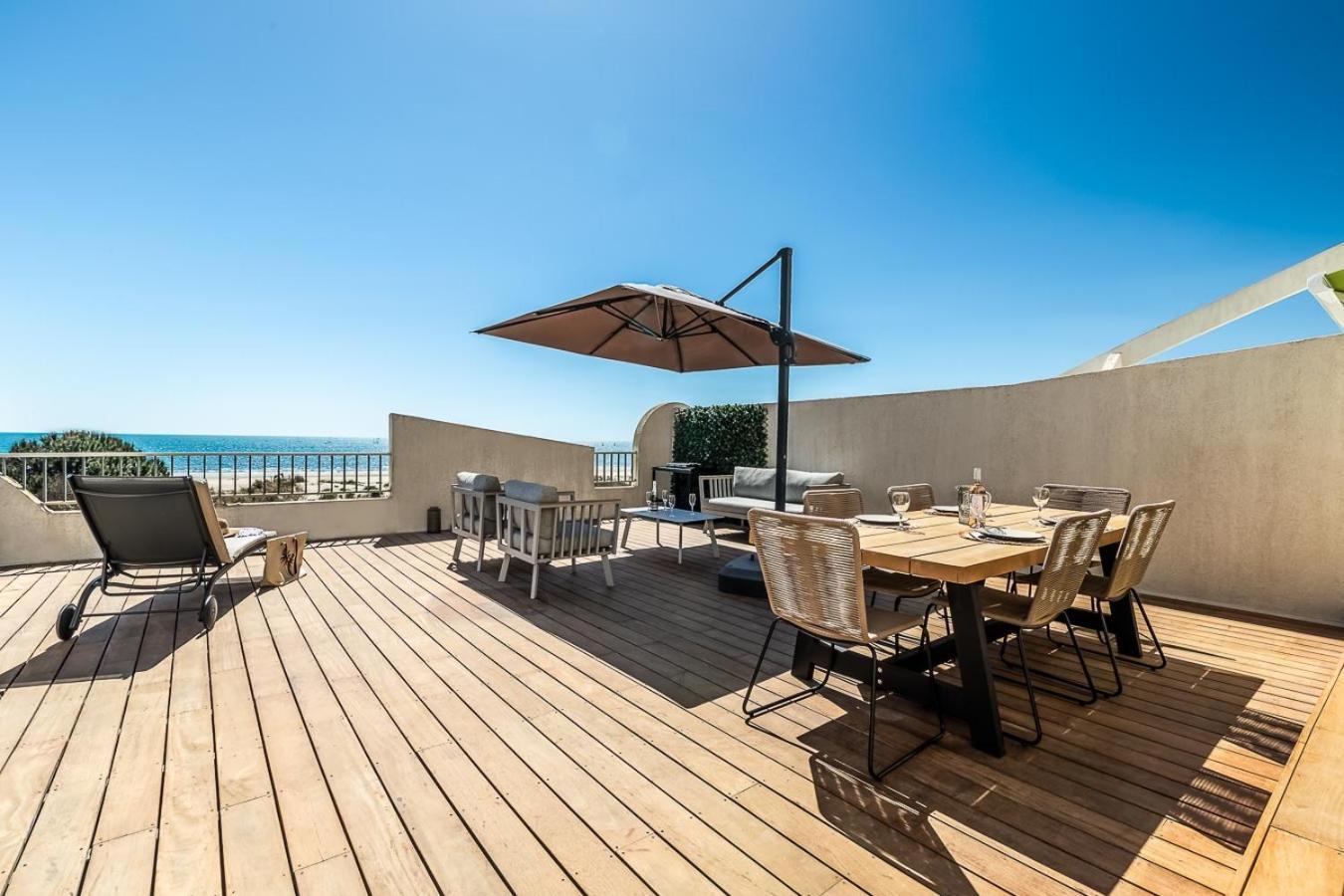Suite Terrasse Xxl - Front De Mer - Parking - Ambiance Plage La Grande-Motte Eksteriør bilde
